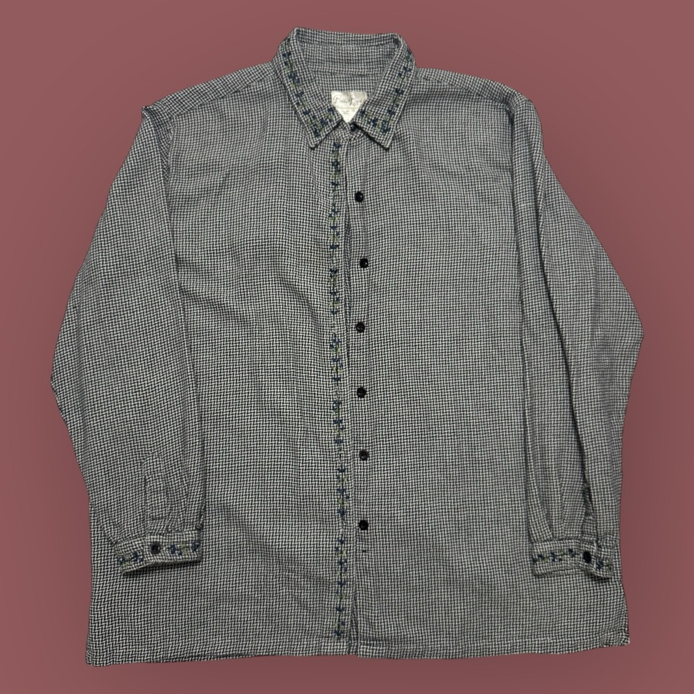 Vintage 90’s Floral Checkered Long Sleeve